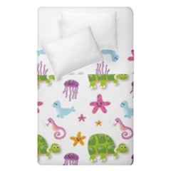 Turtles Animals Sea Life Duvet Cover Double Side (single Size) by Amaryn4rt