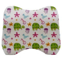 Turtles Animals Sea Life Velour Head Support Cushion by Amaryn4rt