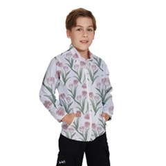 Illustration Flower Floral Design Pattern Kids  Windbreaker by Amaryn4rt