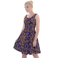 Spiral Knee Length Skater Dress by nateshop