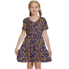 Spiral Kids  Short Sleeve Tiered Mini Dress