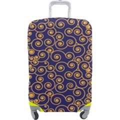 Pattern Illustration Spiral Pattern Texture Fractal Luggage Cover (large) by Amaryn4rt