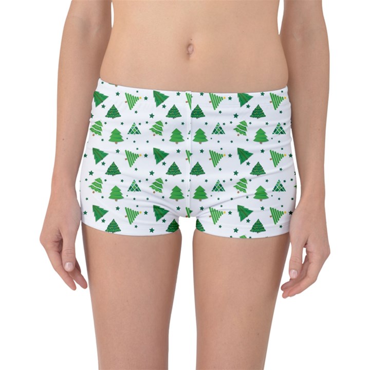 Christmas Trees Pattern Design Pattern Boyleg Bikini Bottoms