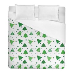 Christmas Trees Pattern Design Pattern Duvet Cover (full/ Double Size) by Amaryn4rt