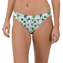 Christmas Trees Pattern Design Pattern Band Bikini Bottom by Amaryn4rt