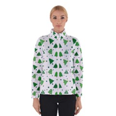 Christmas Trees Pattern Design Pattern Women s Bomber Jacket by Amaryn4rt