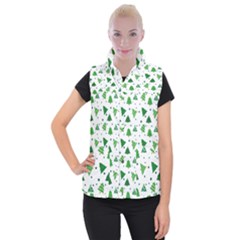 Christmas Trees Pattern Design Pattern Women s Button Up Vest