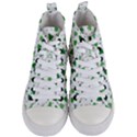 Christmas Trees Pattern Design Pattern Women s Mid-Top Canvas Sneakers View1