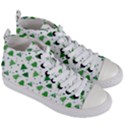 Christmas Trees Pattern Design Pattern Women s Mid-Top Canvas Sneakers View3