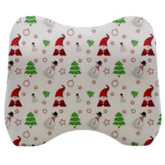 Santa Claus Snowman Christmas Xmas Velour Head Support Cushion by Amaryn4rt