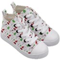 Santa Claus Snowman Christmas Xmas Kids  Mid-Top Canvas Sneakers View3