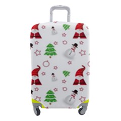 Santa Claus Snowman Christmas Xmas Luggage Cover (small) by Amaryn4rt