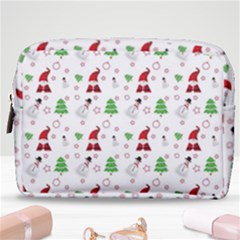 Santa Claus Snowman Christmas Xmas Make Up Pouch (medium)