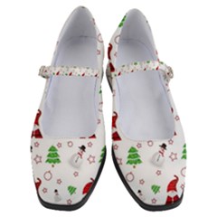 Santa Claus Snowman Christmas Xmas Women s Mary Jane Shoes by Amaryn4rt