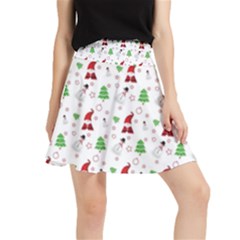 Santa Claus Snowman Christmas Xmas Waistband Skirt