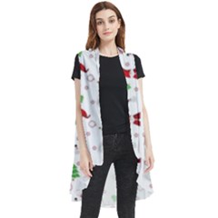 Santa Claus Snowman Christmas Xmas Sleeveless Chiffon Waistcoat Shirt