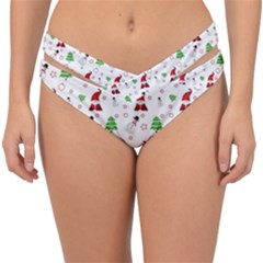 Santa Claus Snowman Christmas Xmas Double Strap Halter Bikini Bottom