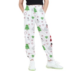 Santa Claus Snowman Christmas Xmas Kids  Elastic Waist Pants