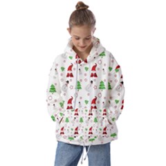 Santa Claus Snowman Christmas Xmas Kids  Oversized Hoodie by Amaryn4rt