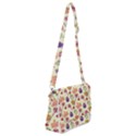 Food Illustration Cupcake Pattern Lollipop Shoulder Bag with Back Zipper View1