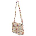 Food Illustration Cupcake Pattern Lollipop Shoulder Bag with Back Zipper View2