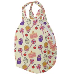 Food Illustration Cupcake Pattern Lollipop Travel Backpacks by Amaryn4rt