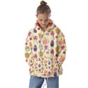 Food Illustration Cupcake Pattern Lollipop Kids  Oversized Hoodie View1