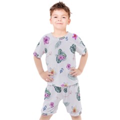 Template-flower Kids  Tee And Shorts Set by nateshop