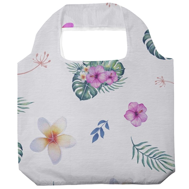 Template-flower Foldable Grocery Recycle Bag