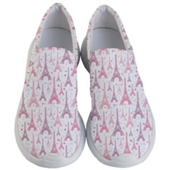 Eiffel Tower Pattern Wallpaper Women s Lightweight Slip Ons by Amaryn4rt