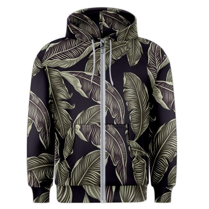 Jungle Sheets Tropical Pattern Men s Zipper Hoodie