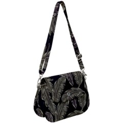 Jungle Sheets Tropical Pattern Saddle Handbag by Amaryn4rt