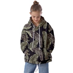 Jungle Sheets Tropical Pattern Kids  Oversized Hoodie