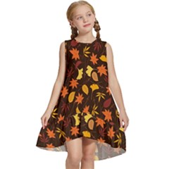 Thanksgiving Kids  Frill Swing Dress by nateshop