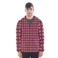 Kaleidoscope Seamless Pattern Men s Hooded Windbreaker