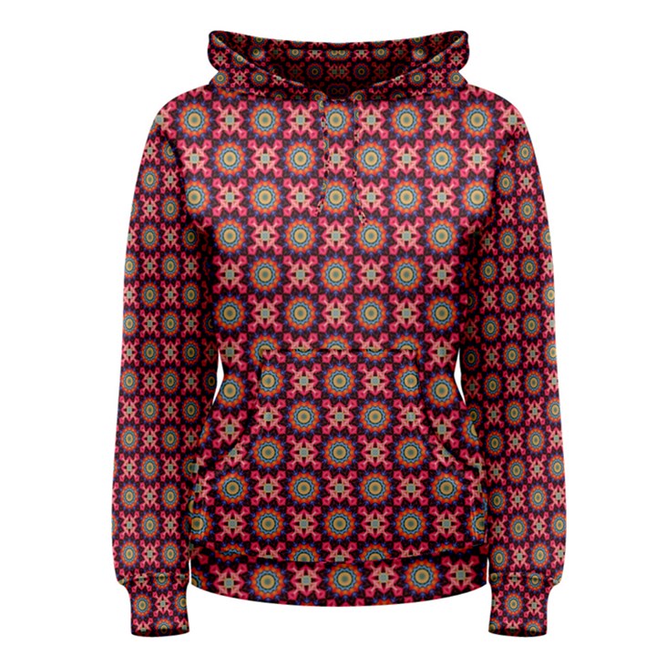 Kaleidoscope Seamless Pattern Women s Pullover Hoodie