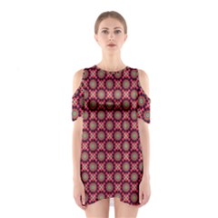 Kaleidoscope Seamless Pattern Shoulder Cutout One Piece Dress by Amaryn4rt