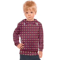 Kaleidoscope Seamless Pattern Kids  Hooded Pullover by Amaryn4rt