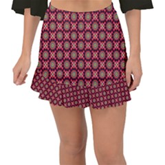 Kaleidoscope Seamless Pattern Fishtail Mini Chiffon Skirt by Amaryn4rt