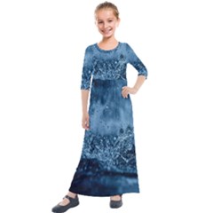 Water-water Kids  Quarter Sleeve Maxi Dress by nateshop