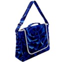 Blue Roses Flowers Plant Romance Box Up Messenger Bag View2