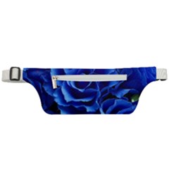 Blue Roses Flowers Plant Romance Active Waist Bag by Wegoenart