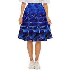 Blue Roses Flowers Plant Romance Classic Short Skirt by Wegoenart