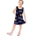 Illustration Cloud Computing Pattern Kids  Tunic Dress View1