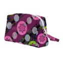 Background Circles Abstract Pattern Wristlet Pouch Bag (Medium) View2