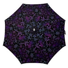 Retro Flower Pattern Design Batik Indonesia Straight Umbrellas