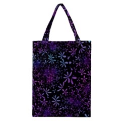 Retro Flower Pattern Design Batik Indonesia Classic Tote Bag by Wegoenart