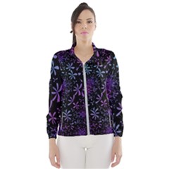 Retro Flower Pattern Design Batik Indonesia Women s Windbreaker