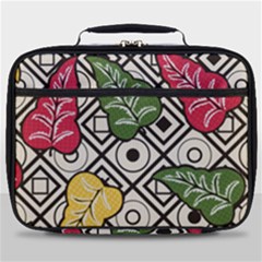 Vectoe Leaves Foliage Batik Seamless Pattern Full Print Lunch Bag by Wegoenart