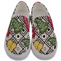 Vectoe Leaves Foliage Batik Seamless Pattern Men s Canvas Slip Ons View1